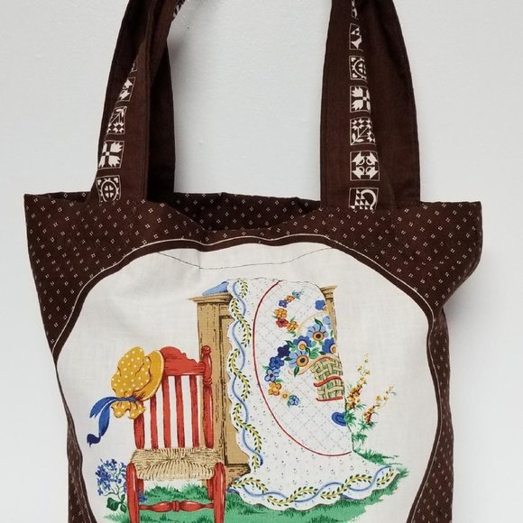 Handmade Brown Mini Tote Bag - Picture 4 of 4